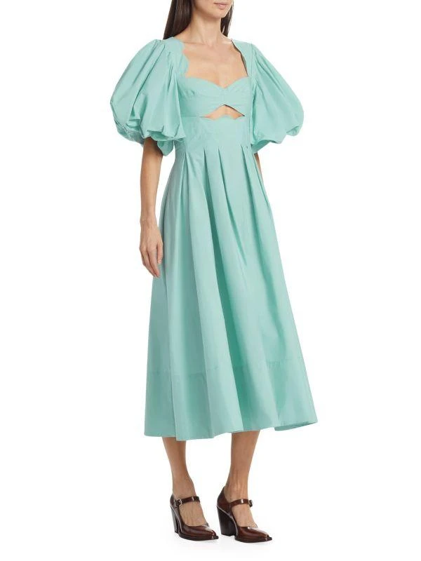 Farm Rio Cotton Cut-Out Midi-Dress 3