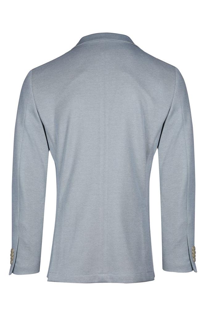 SAVILE ROW CO Green Knit Blazer