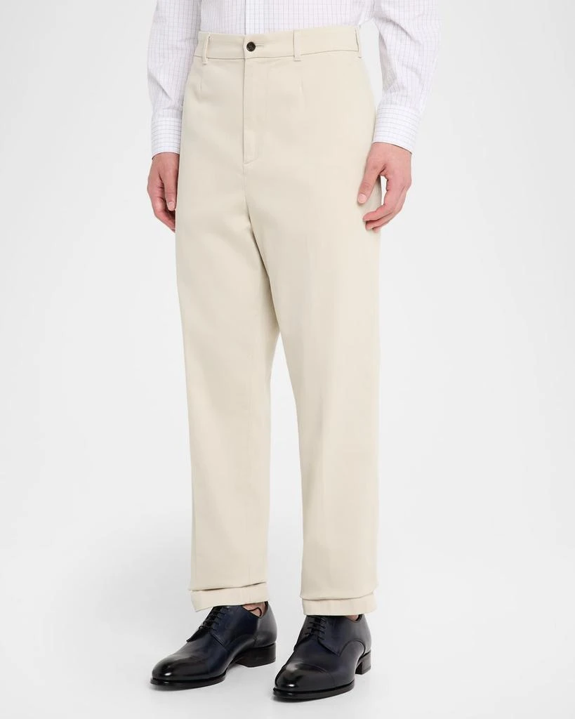 Dunhill Men's Cotton Twill Straight-Leg Chino Pants 4