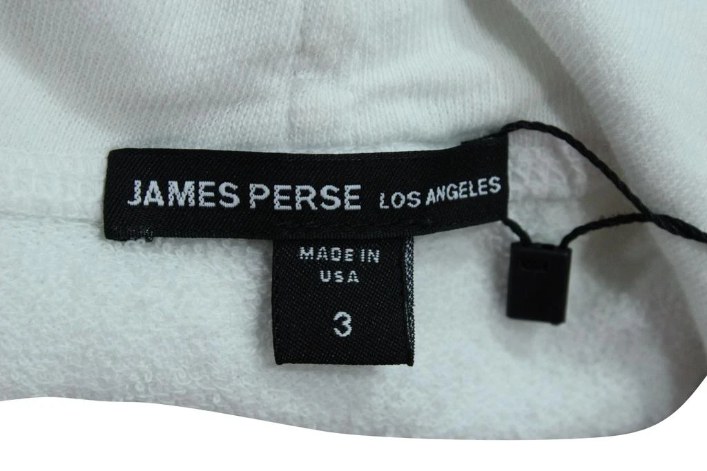 James Perse Hooded Sweatshirt in White Cotton 4