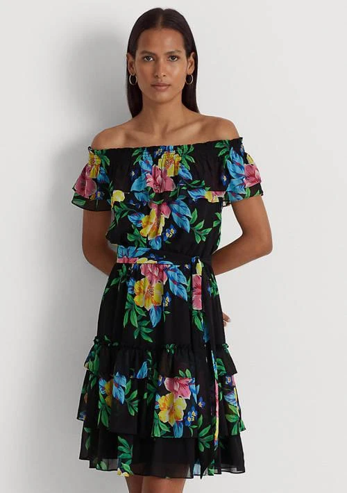 Ralph Lauren Ralph Lauren Floral Georgette Off The Shoulder Dress 2