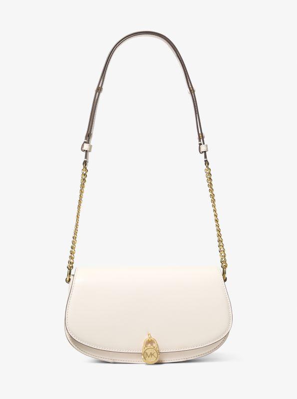 Michael Kors Mila Medium Leather Messenger Bag