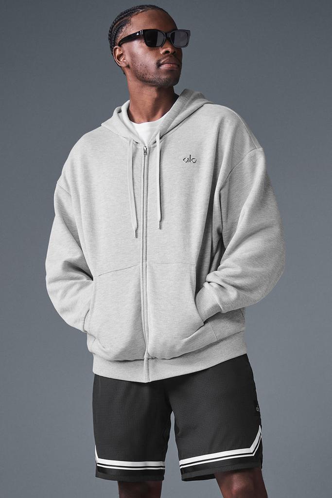 Alo Accolade Full Zip Hoodie - Macadamia