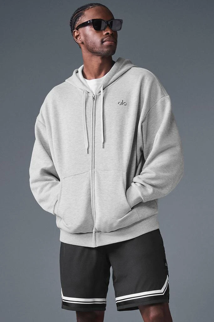 Alo Accolade Full Zip Hoodie - Macadamia 1