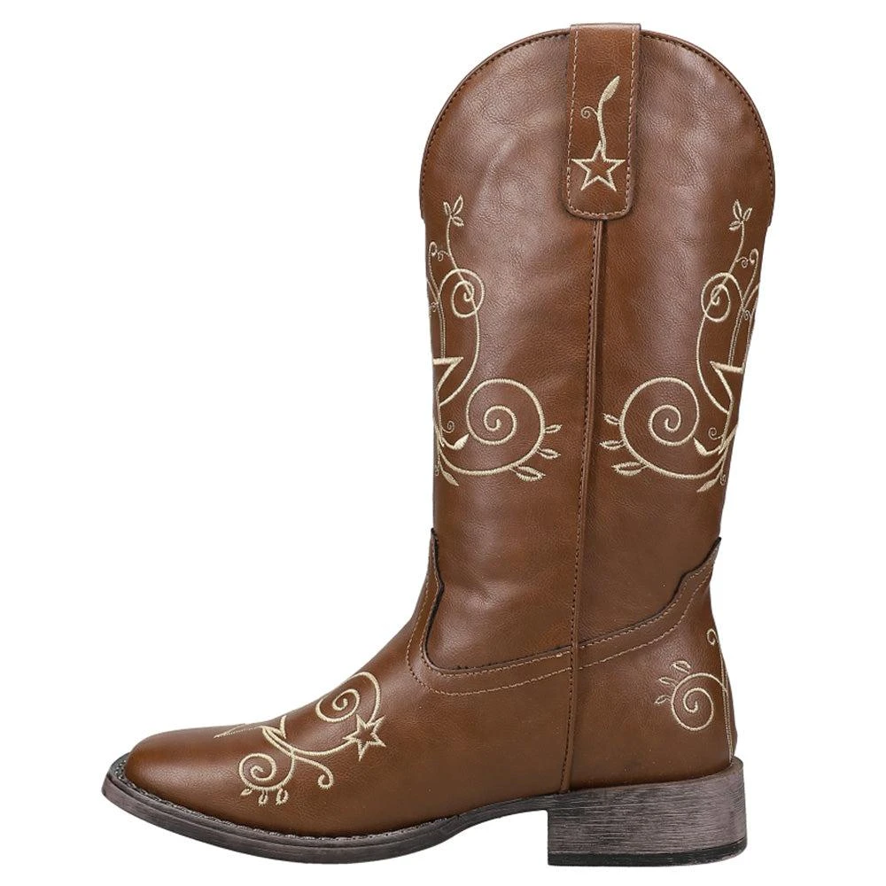 Roper Aster Embroidered Square Toe Cowboy Boots 3