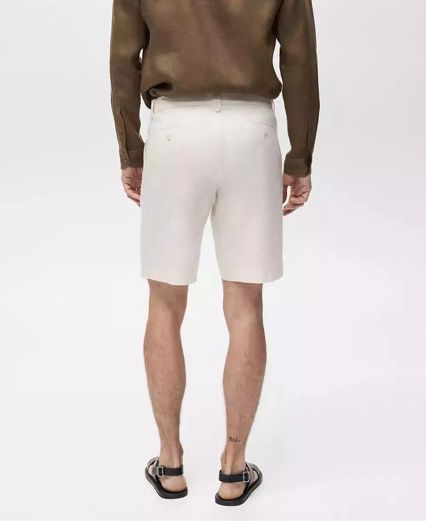 Mango Men's Tailored Linen Shorts 6