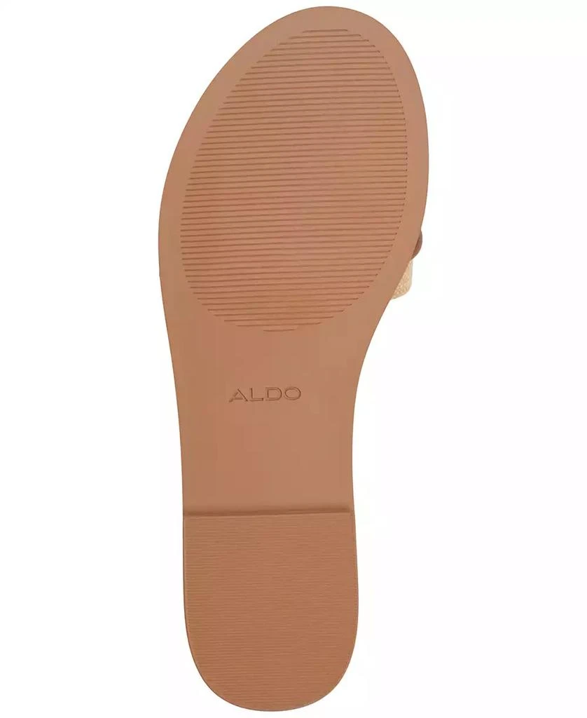 ALDO Women's Vasia Hardware-Trim Slide Flat Sandals 5