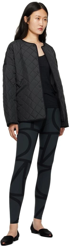 Totême Black Monogram Leggings 4