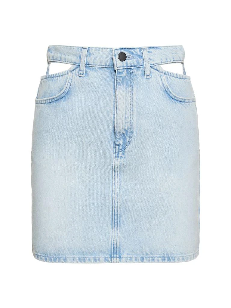 TRIARCHY Ms. Stone High Rise Denim Mini Skirt 1