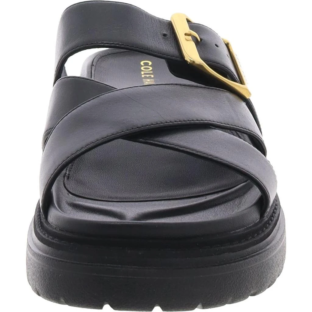 Cole Haan Fraya Slide Sandal Womens Criss-Cross Faux Leather Slide Sandals 2