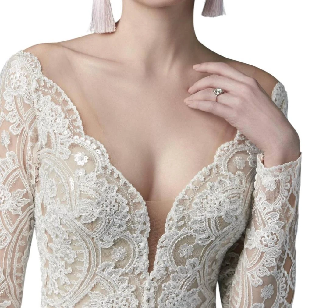 Maggie Sottero Mallory Dawn Wedding Dress In Ivory/nude 3