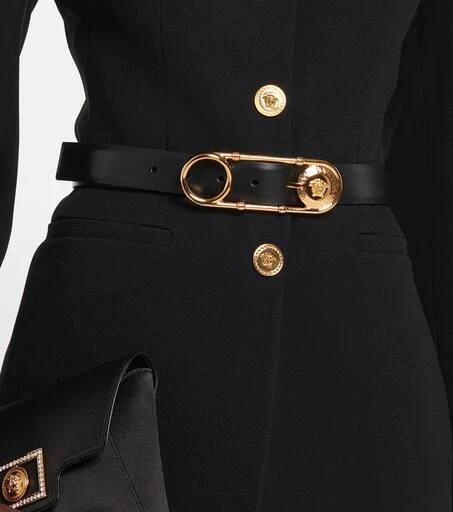 Versace Safety Pin leather belt 2