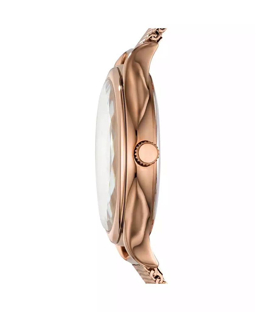 Fossil Women
s Laney Three Hand Rose Gold Stainless Steel Mesh Watch 34mm
