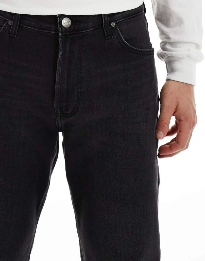 LEE Lee West relaxed straight fit jeans in washed black 4
