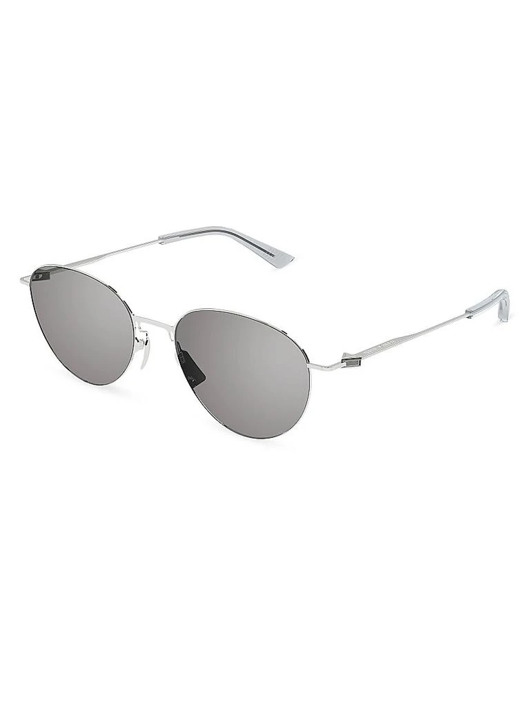 Bottega Veneta Thin Triangle 51MM Round Sunglasses 1