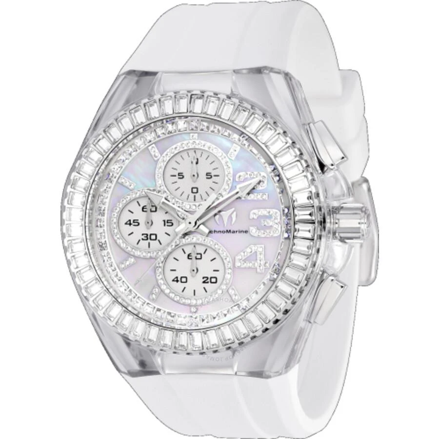 TechnoMarine Cruise Chronograph Quartz Crystal White Dial Men's Watch TM-121024 1