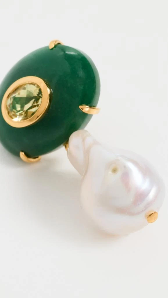 Lizzie Fortunato Plaza Pearl Earrings in Jade 3