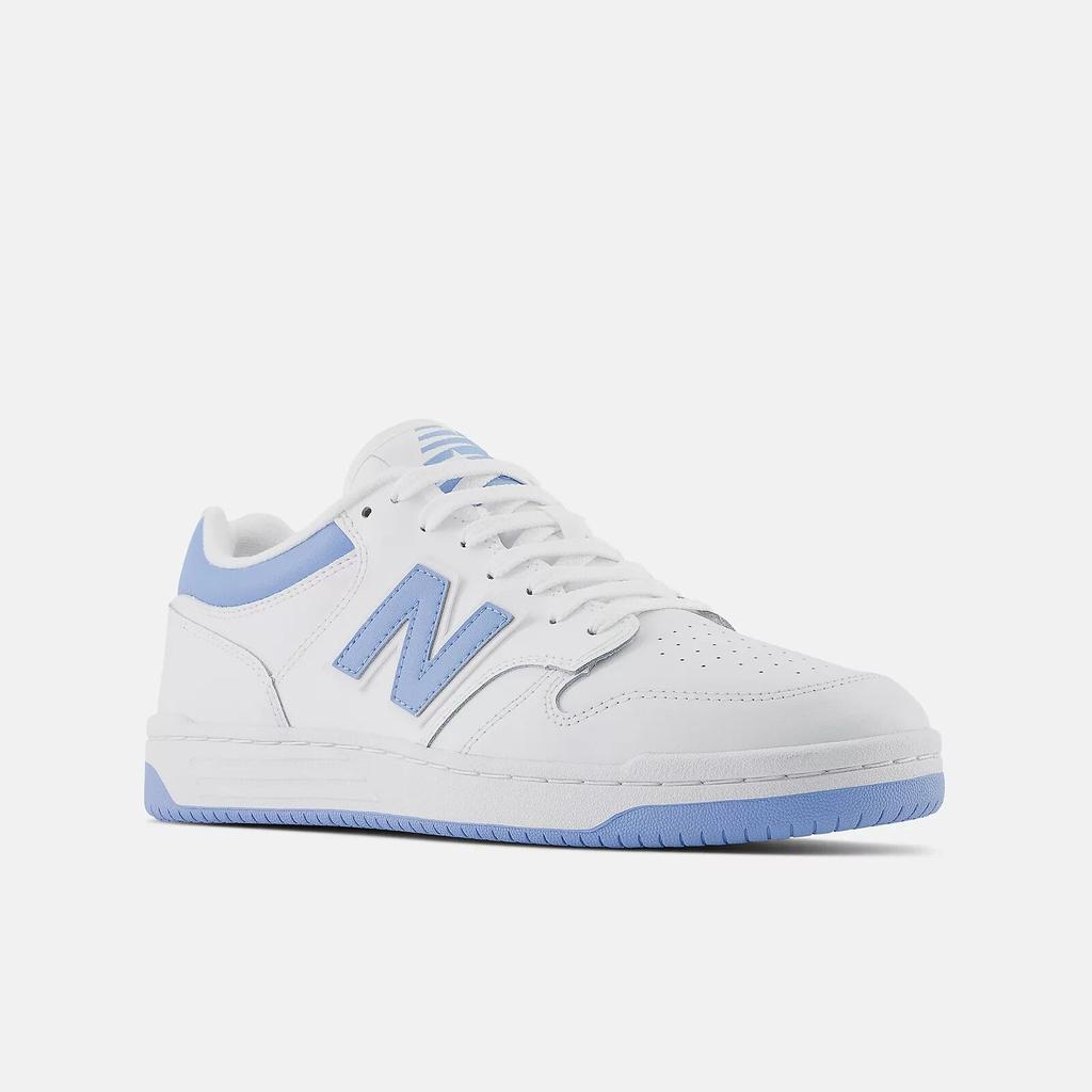 New Balance 480 BB480LTC Sneaker Men's White Blue Leather Lifestyle Shoes DWA416 (White,11.5)