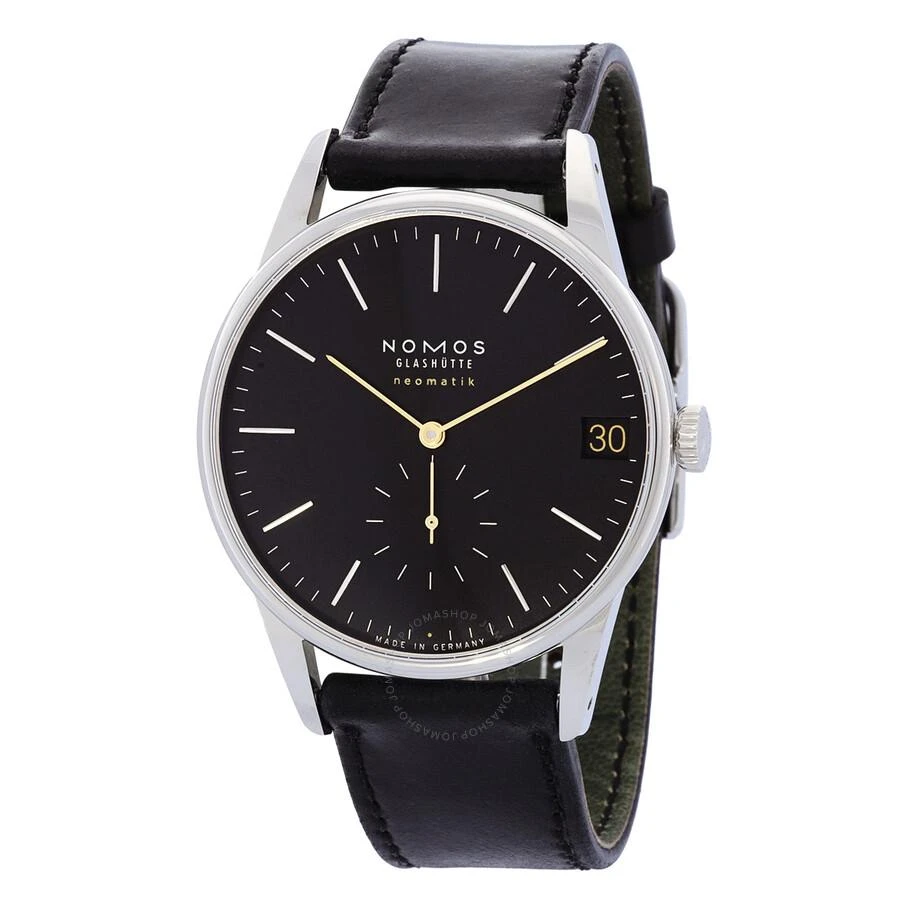 Nomos Glashutte Orion Neomatik 41 Automatic Black Dial Men's Watch 366 1