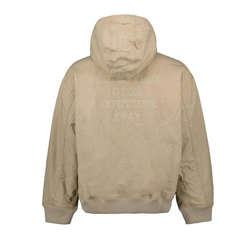 Dior Dior Homme Logo Embroidered ZIp-Up Hoodie 2