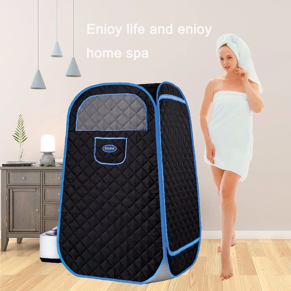 Streamdale Furniture Streamdale Portable and Space-Saving Home Steam Sauna Tent with 9 Temperature Settings 1