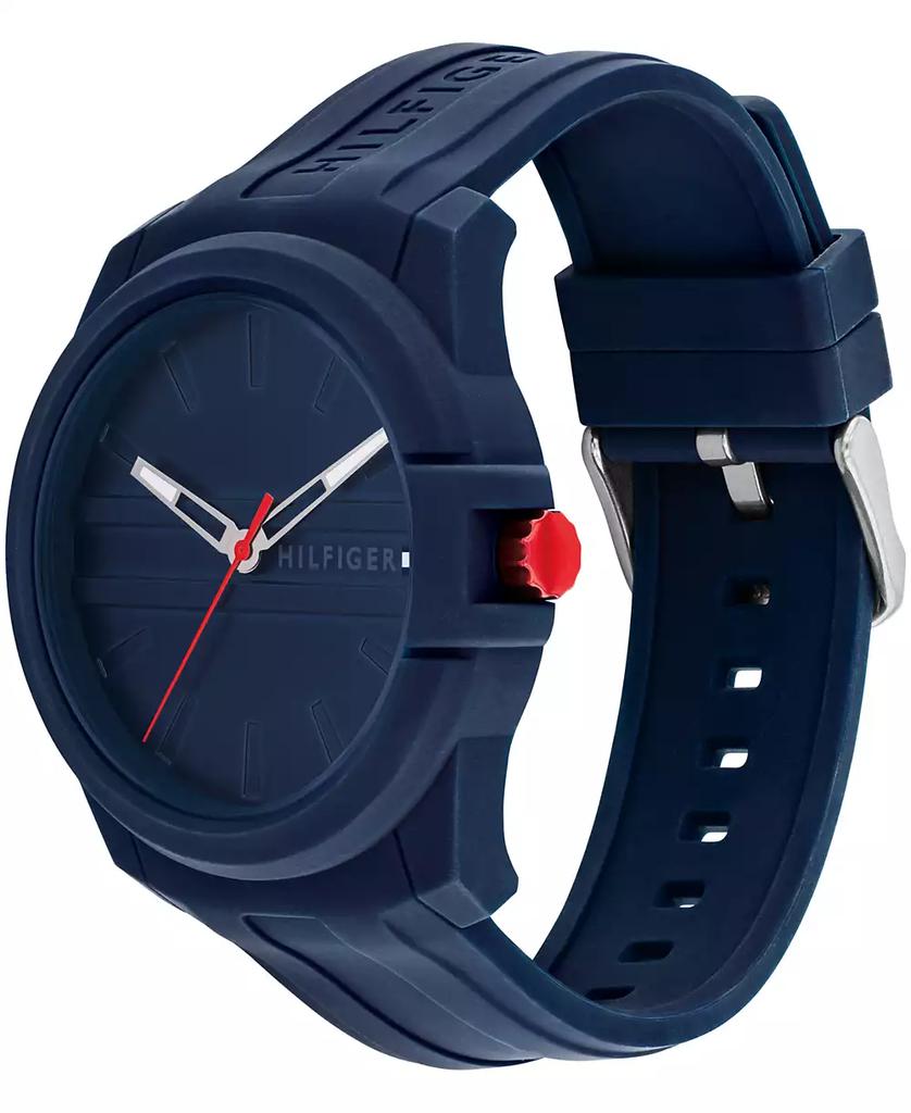 Tommy Hilfiger Men's Quartz Blue Silicone Watch 44mm