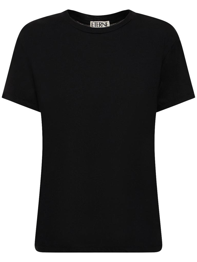 ÉTERNE Short Sleeve Cotton T-shirt