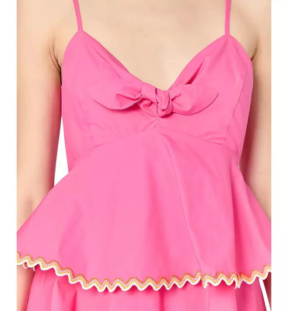 English Factory Women's Cotton Sleeveless Tiered A-Line Dress 2