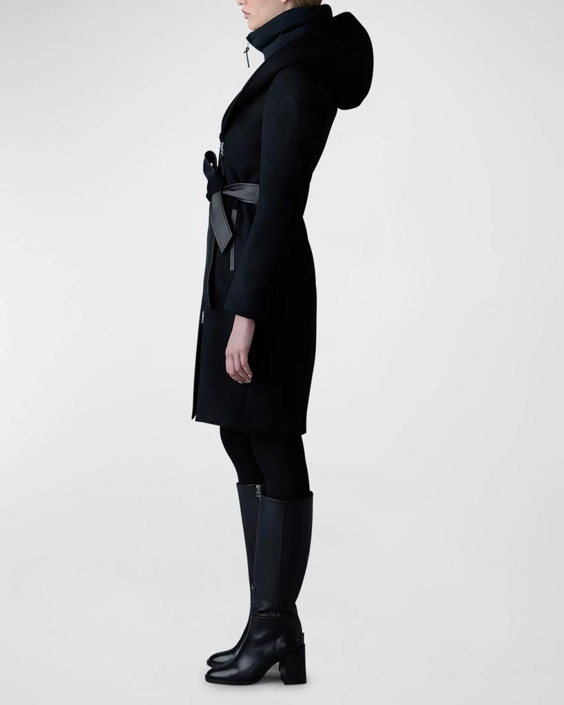 Mackage Shia 2-in-1 Double-Face Wool Coat with Removable Bib 3