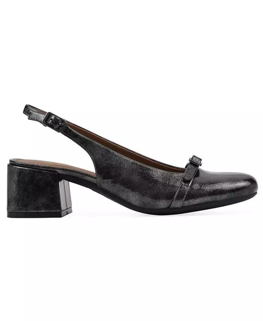 White Mountain Women's Later Slingback Block Heel Pumps 2