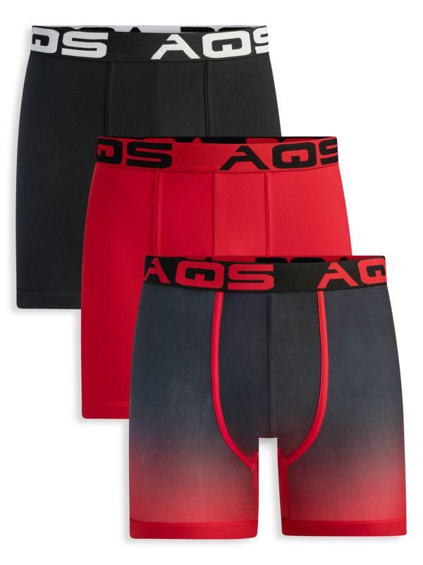 AQS 3-Pack Assorted Boxer Briefs