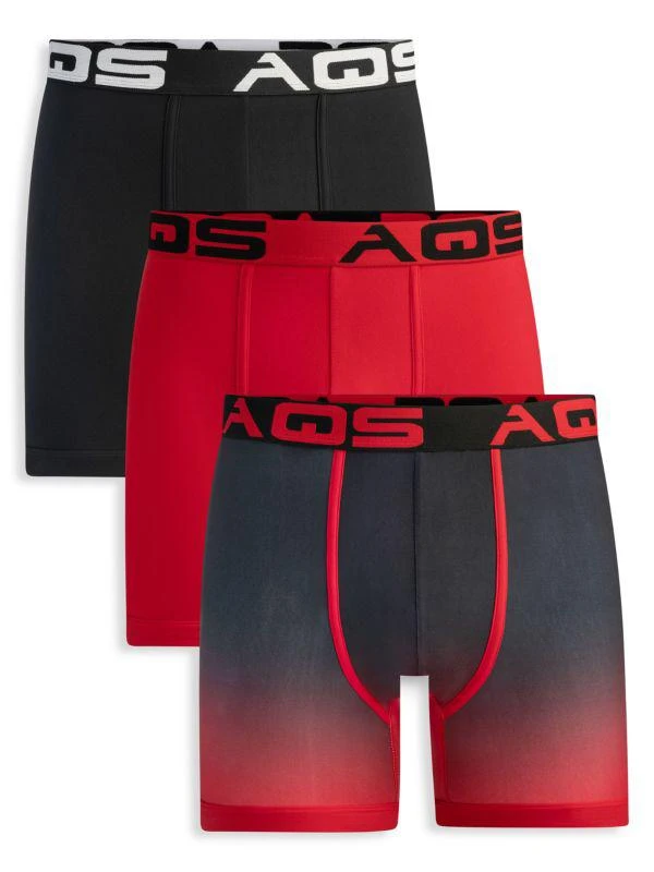 AQS 3-Pack Assorted Boxer Briefs 1