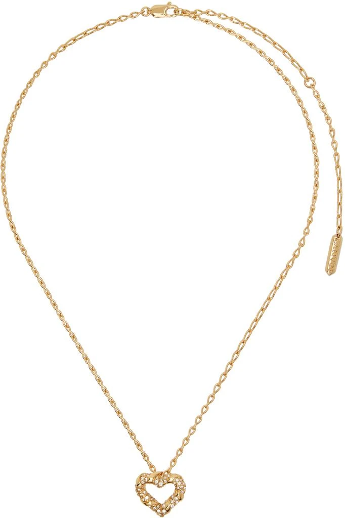 Lanvin Gold Mélodie Heart Necklace 1