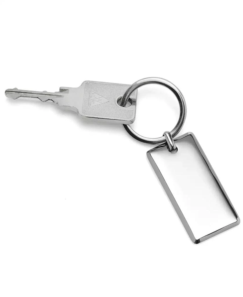 Ox and Bull Trading Co. Men's Rectangle Engravable Stainless Steel Key Chain 3