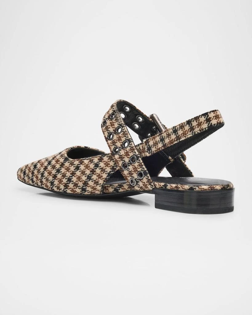Rag & Bone Astra Houndstooth Buckle Slingback Flats 2