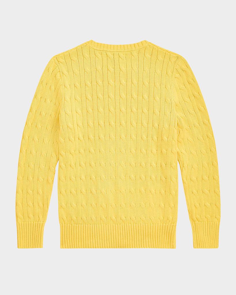 Ralph Lauren Boy's Cable Knit Embroidered Sweater, Size S-L