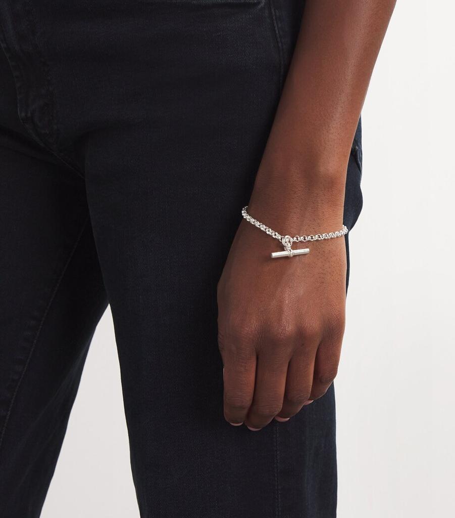 TILLY SVEAAS Sterling Silver T-Bar Belcher Chain Bracelet