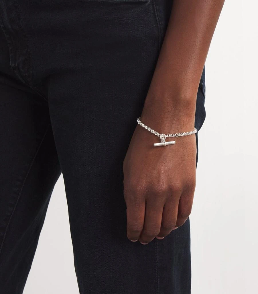 TILLY SVEAAS Sterling Silver T-Bar Belcher Chain Bracelet 2