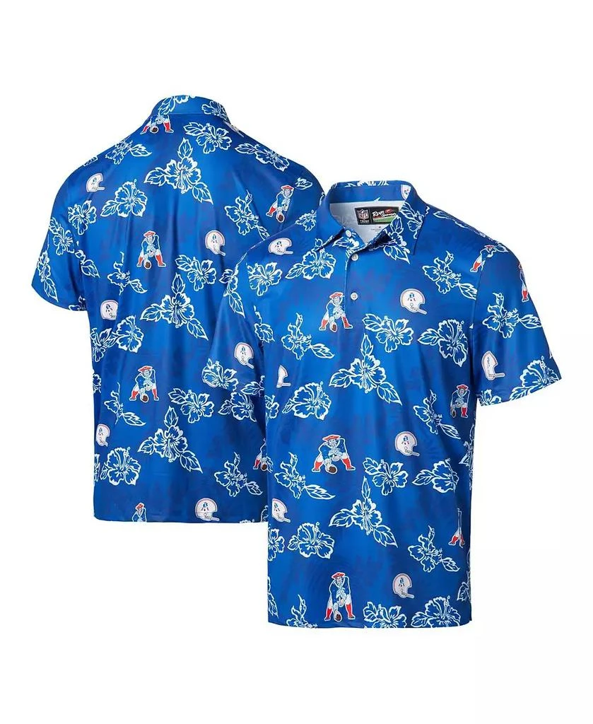 Reyn Spooner Men's Royal New England Patriots Throwback Pua Performance Polo Shirt 1