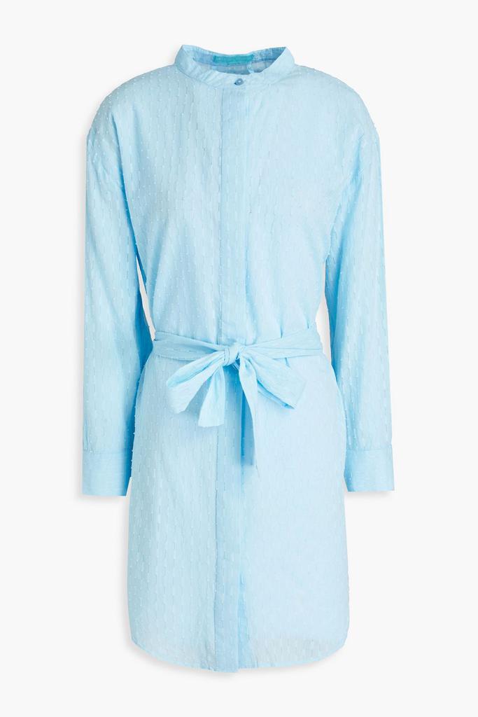 MELISSA ODABASH Brandi belted cotton-jacquard mini dress