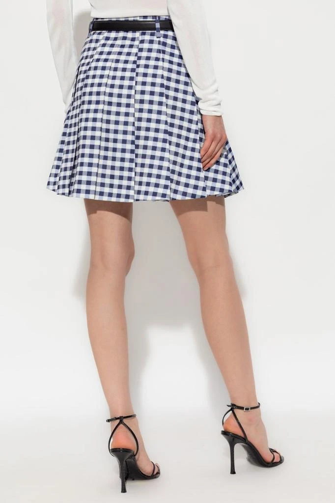 Self Portrait Self-Portrait Checked Pleated Mini Skirt 3