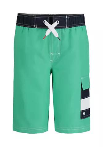 Tommy Hilfiger Hilfiger Boys 8 20 Flag Pocket Swim Board Shorts