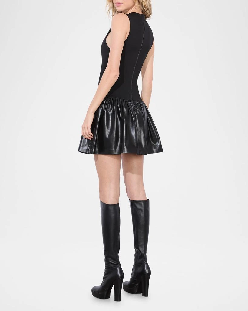 Alice + Olivia Ella Combo Drop-Waist Mini Dress 3