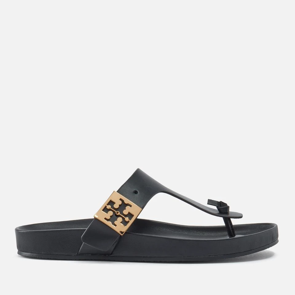 Tory Burch TORY BURCH WOMEN'S MELLOW LEATHER TOE-POST SANDALS 1