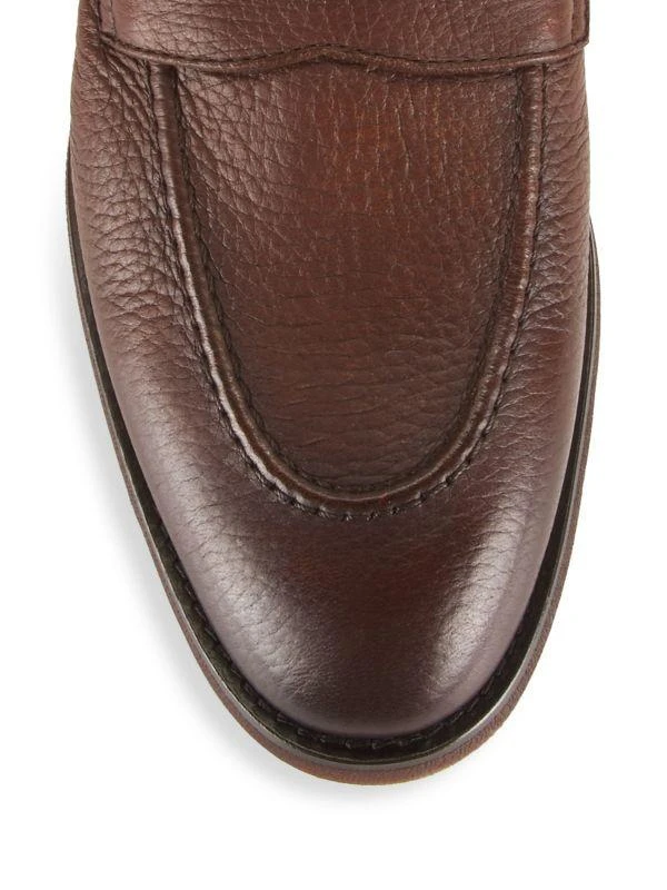 Brunello Cucinelli Leather Slip-On Loafers 4