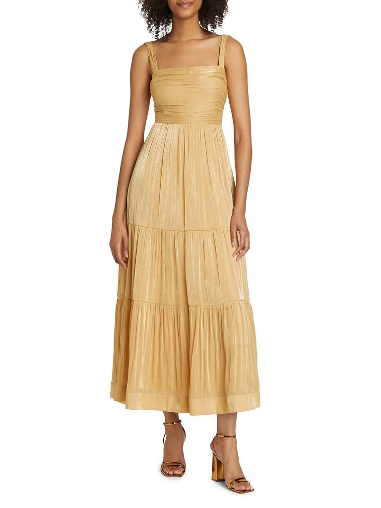 Shop Maisie Metallic Gathered Midi-Dress on Sale at BeyondStyle  Get 81%  Off Maisie Metallic Gathered Midi-Dress with Limited-Time Flash Deals,  Exclusive Discounts, and Special Offers. Enjoy Unbeatable Savings on Maisie  Metallic