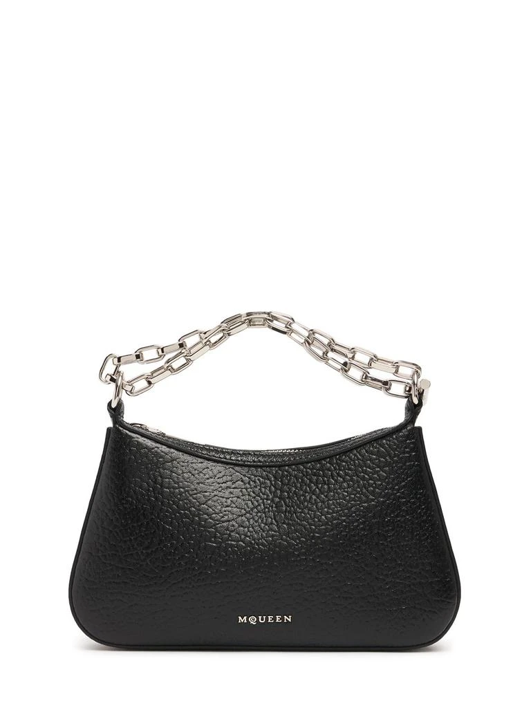 Alexander McQueen T-Bar Mini Pouch in Viridian/Gold