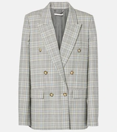 Stella McCartney Prince of Wales check wool blazer 1