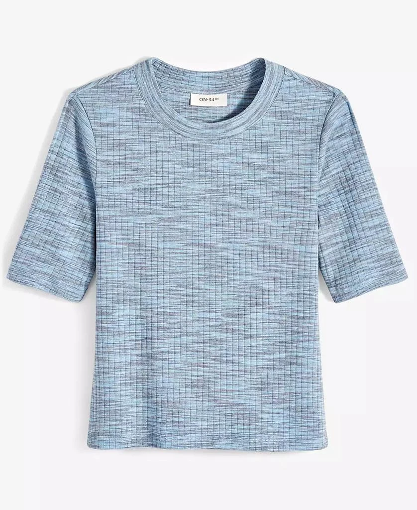 On 34th Women's Spacedye Rib-Knit Top, Created for Macy's 5