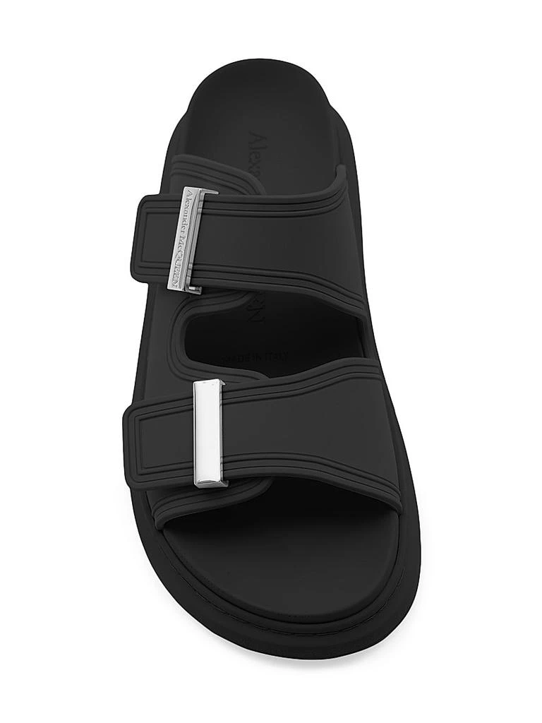 Alexander McQueen Rubber Double-Strap Slides 5